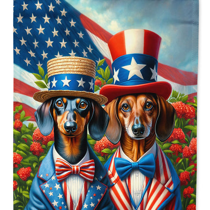 All American Dachshund Garden Flag