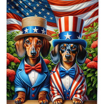 All American Dachshund Garden Flag