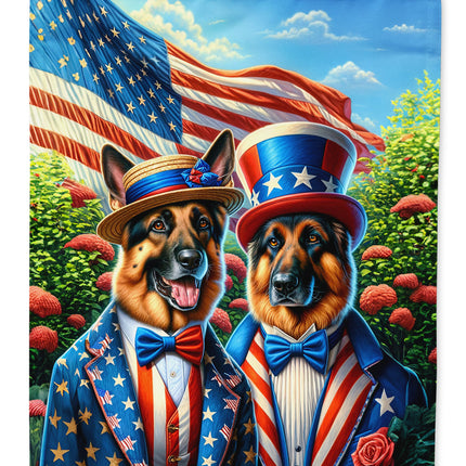 All American German Shepherd Garden Flag