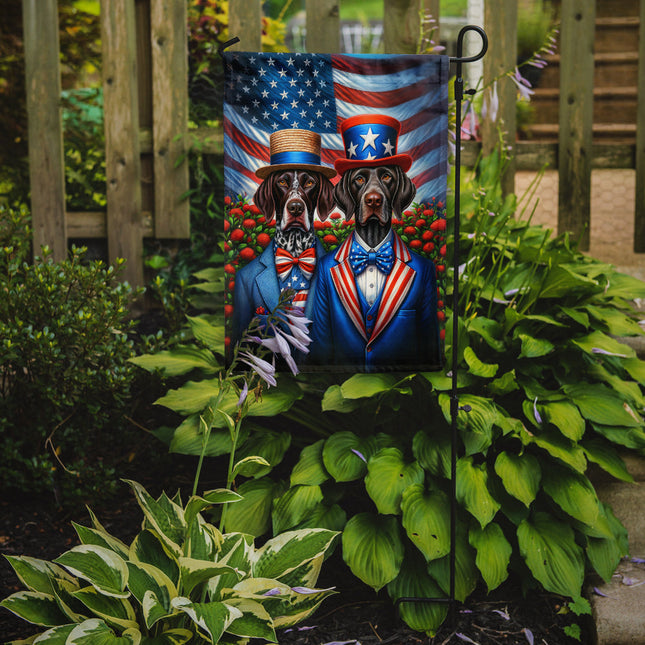 All American German Shorthaired Pointer Garden Flag