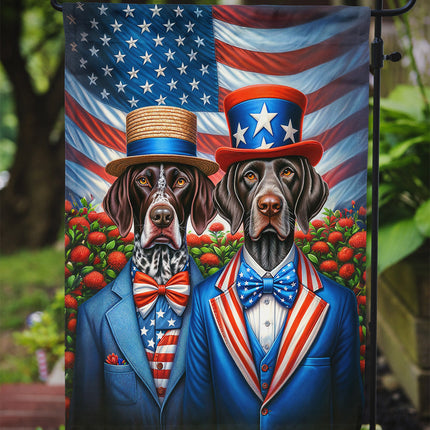 All American German Shorthaired Pointer Garden Flag