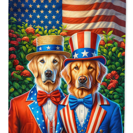 All American Golden Retriever Garden Flag