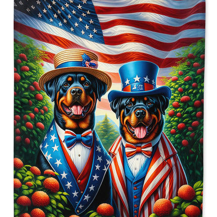 All American Rottweiler Garden Flag