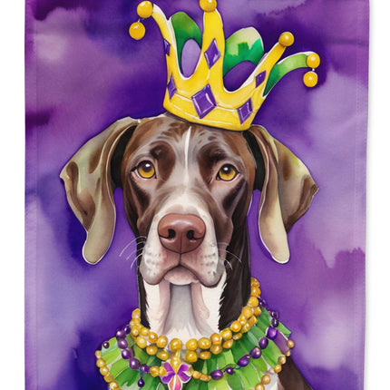 German Shorthaired Pointer King of Mardi Gras House Flag