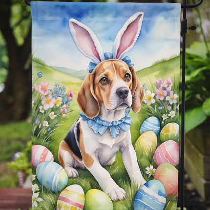 Beagle Easter Egg Hunt Garden Flag