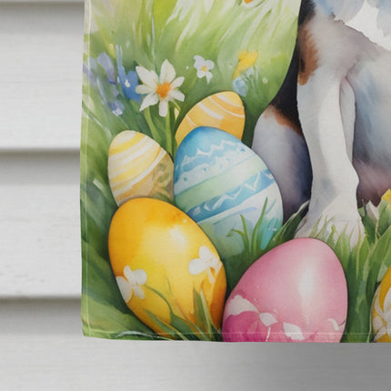 Beagle Easter Egg Hunt House Flag