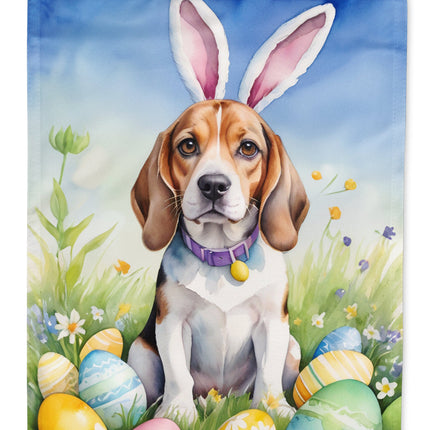 Beagle Easter Egg Hunt Garden Flag