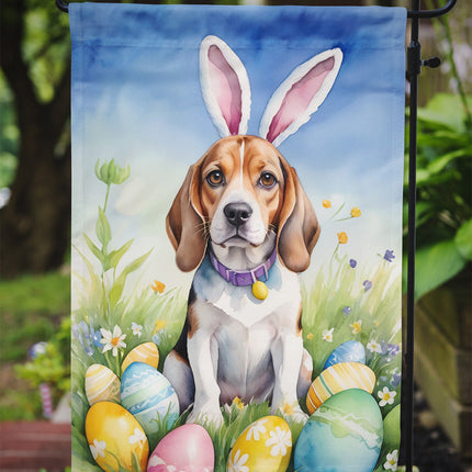 Beagle Easter Egg Hunt Garden Flag