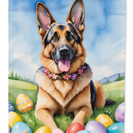 German Shepherd Easter Egg Hunt Garden Flag