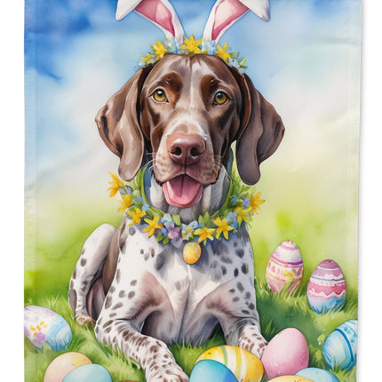 German Shorthaired Pointer Easter Egg Hunt Garden Flag