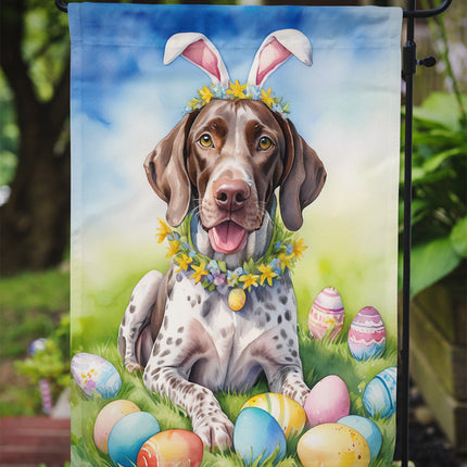 German Shorthaired Pointer Easter Egg Hunt Garden Flag