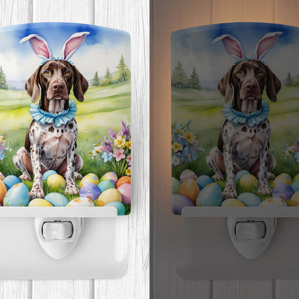 German Shorthaired Pointer Easter Egg Hunt Ceramic Night Light