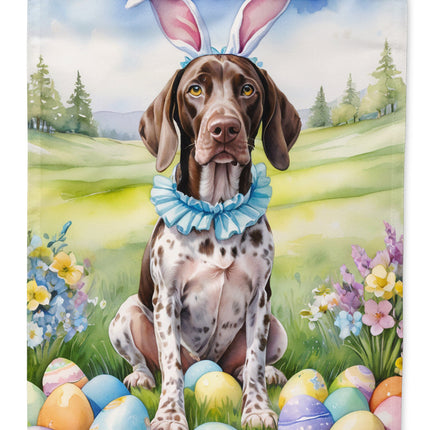 German Shorthaired Pointer Easter Egg Hunt Garden Flag