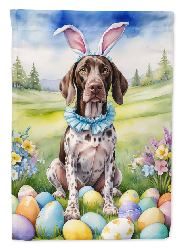 German Shorthaired Pointer Easter Egg Hunt Garden Flag