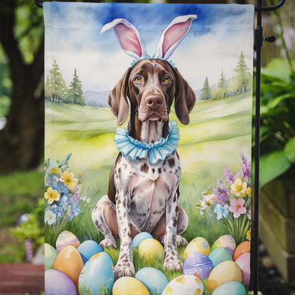 German Shorthaired Pointer Easter Egg Hunt Garden Flag