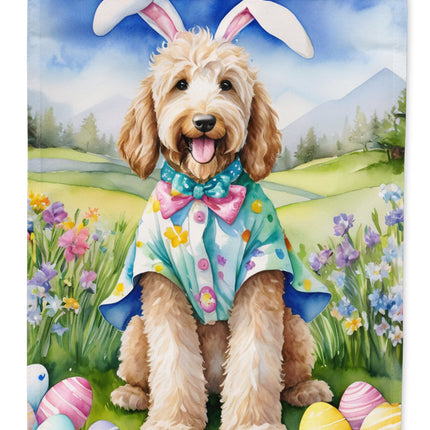 Goldendoodle Easter Egg Hunt House Flag