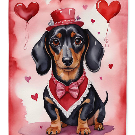 Dachshund My Valentine Garden Flag