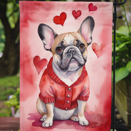 French Bulldog My Valentine Garden Flag