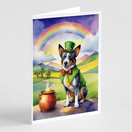 Australian Cattle Dog St Patrick's Day Greeting Cards Pack of 8
