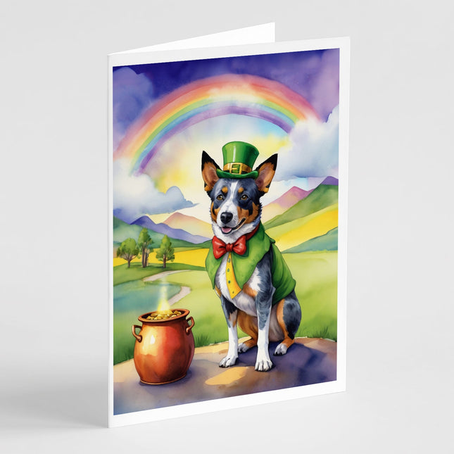 Australian Cattle Dog St Patrick's Day Greeting Cards Pack of 8