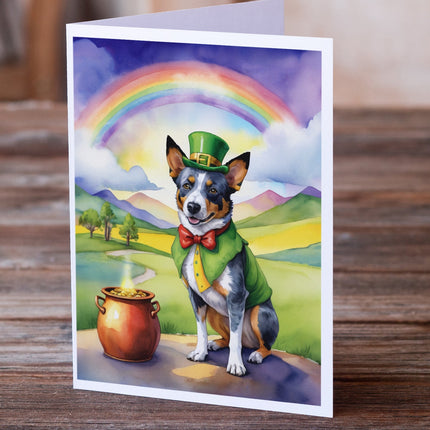 Australian Cattle Dog St Patrick's Day Greeting Cards Pack of 8
