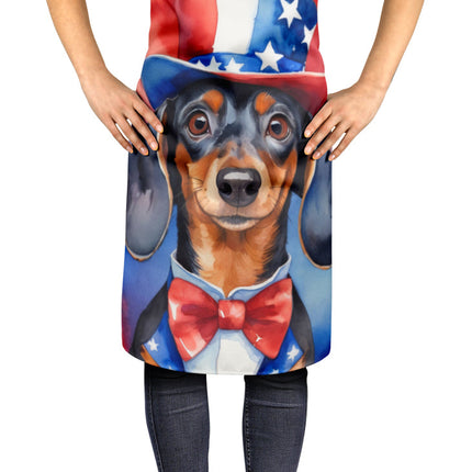 Dachshund Patriotic American Apron