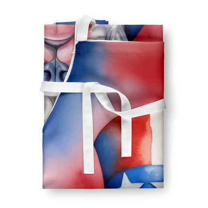 English Bulldog Patriotic American Apron