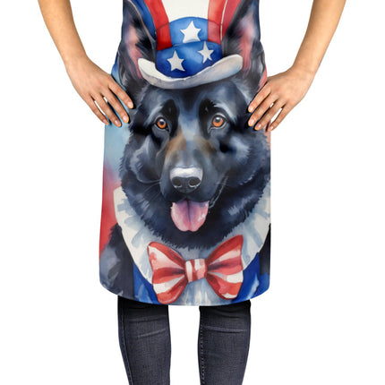 German Shepherd Patriotic American Apron