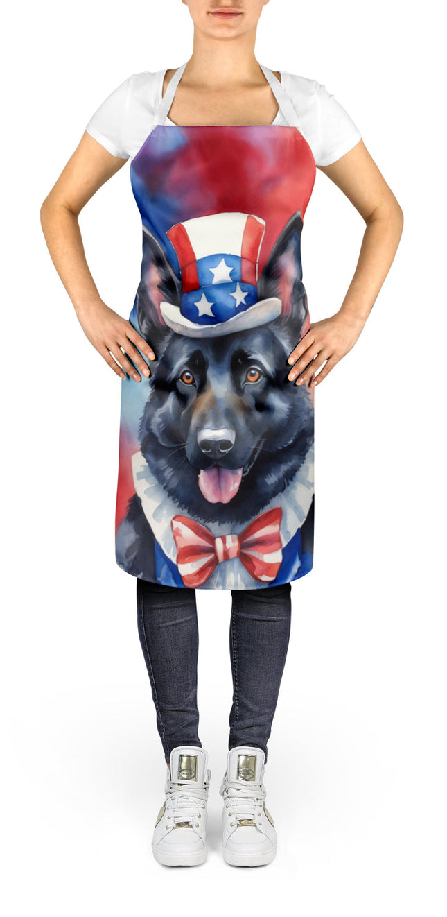 German Shepherd Patriotic American Apron