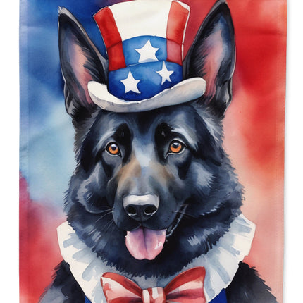 German Shepherd Patriotic American Garden Flag