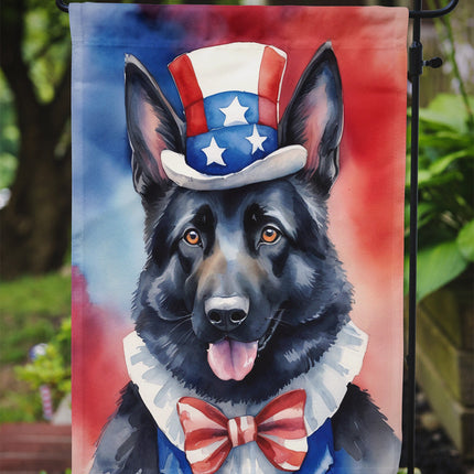 German Shepherd Patriotic American Garden Flag