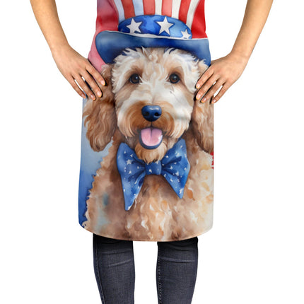 Goldendoodle Patriotic American Apron