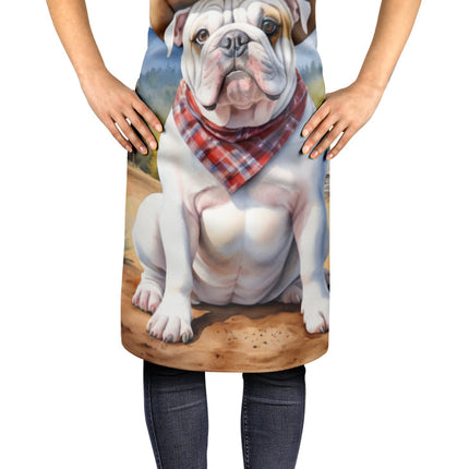 English Bulldog Cowboy Welcome Apron