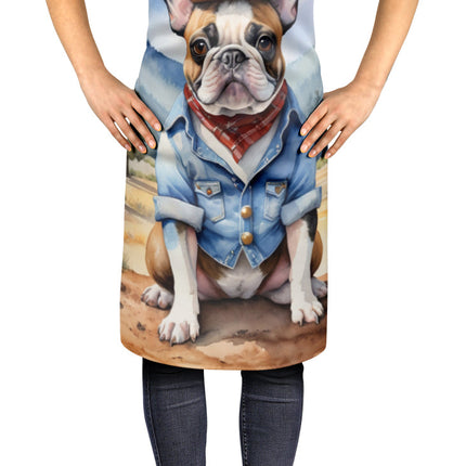 French Bulldog Cowboy Welcome Apron