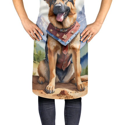 German Shepherd Cowboy Welcome Apron