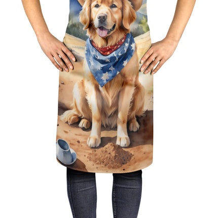 Golden Retriever Cowboy Welcome Apron