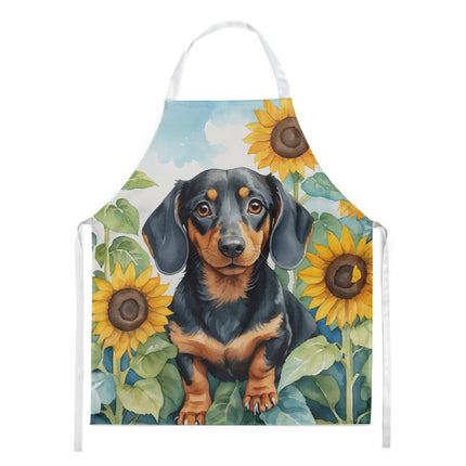 Dachshund in Sunflowers Apron