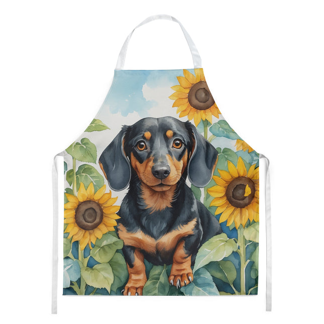 Dachshund in Sunflowers Apron