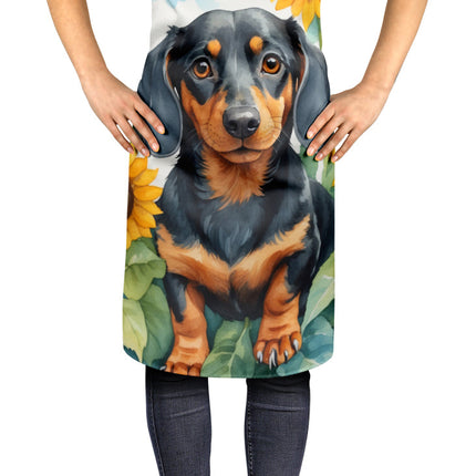 Dachshund in Sunflowers Apron