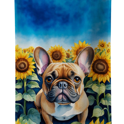 French Bulldog in Sunflowers Kitchen Towel