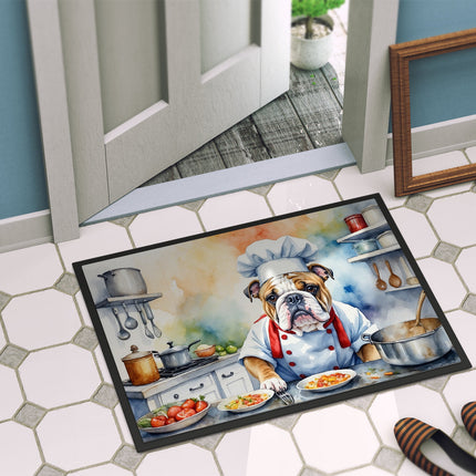 English Bulldog the Chef Doormat