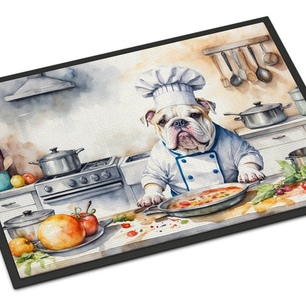 English Bulldog the Chef Doormat