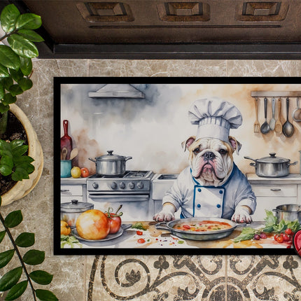 English Bulldog the Chef Doormat
