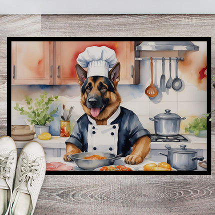 German Shepherd the Chef Doormat