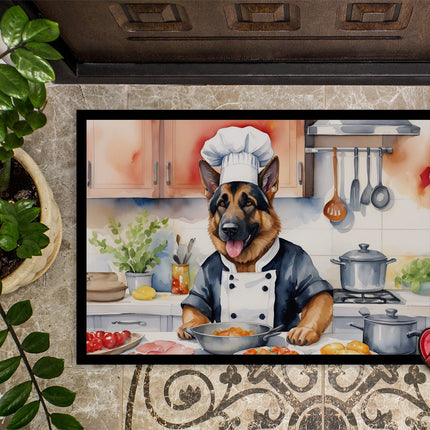 German Shepherd the Chef Doormat