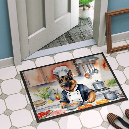 German Shepherd the Chef Doormat