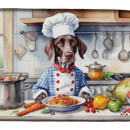 German Shorthaired Pointer the Chef Dish Drying Mat