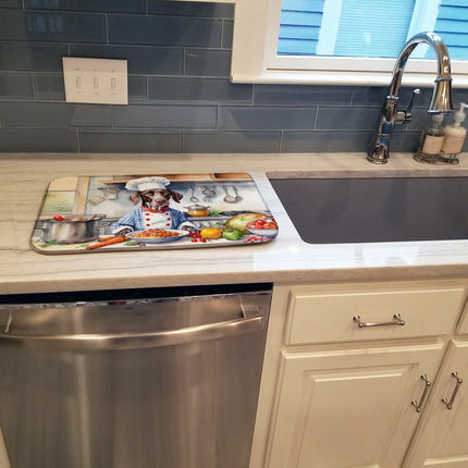 German Shorthaired Pointer the Chef Dish Drying Mat