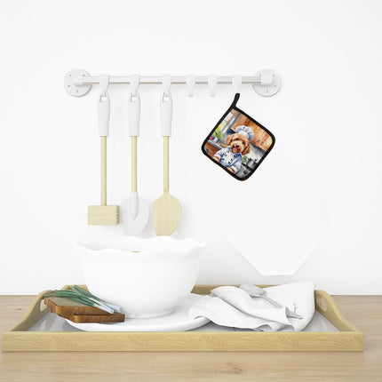 Goldendoodle the Chef Pair of Pot Holders