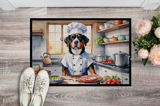 Greater Swiss Mountain Dog the Chef Doormat